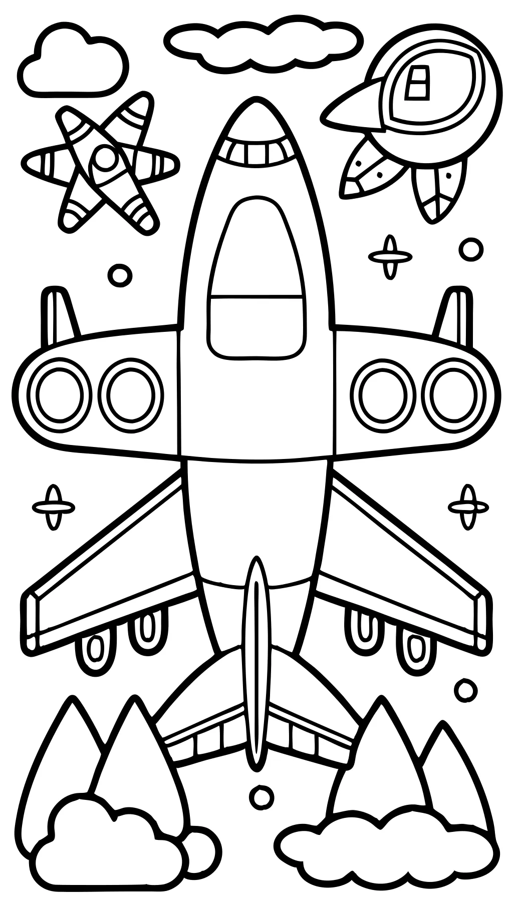 aeroplane coloring pages